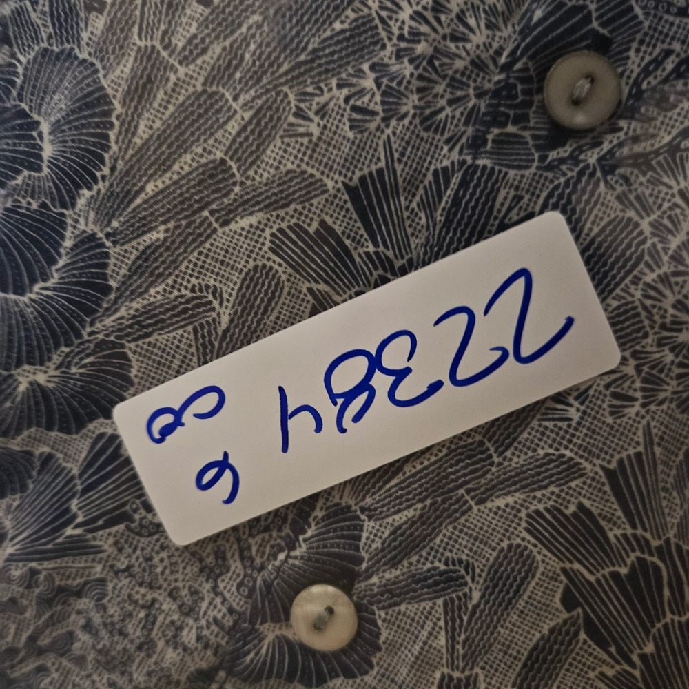 Tori Richard Shirt Mens Extra Large Button Good Reef Hawaiian Short Sleeve Blue - Picture 9 of 9